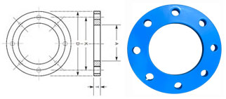 Nylon Coated Backing Ring Flanges